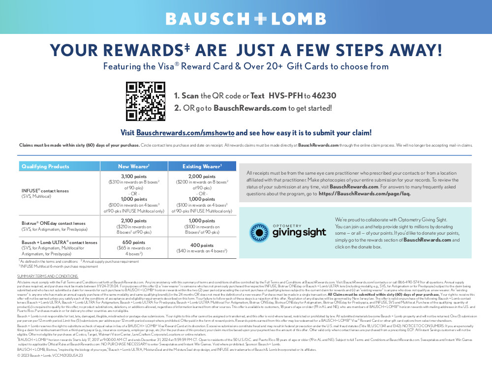 Bausch + Lomb Rebate image B